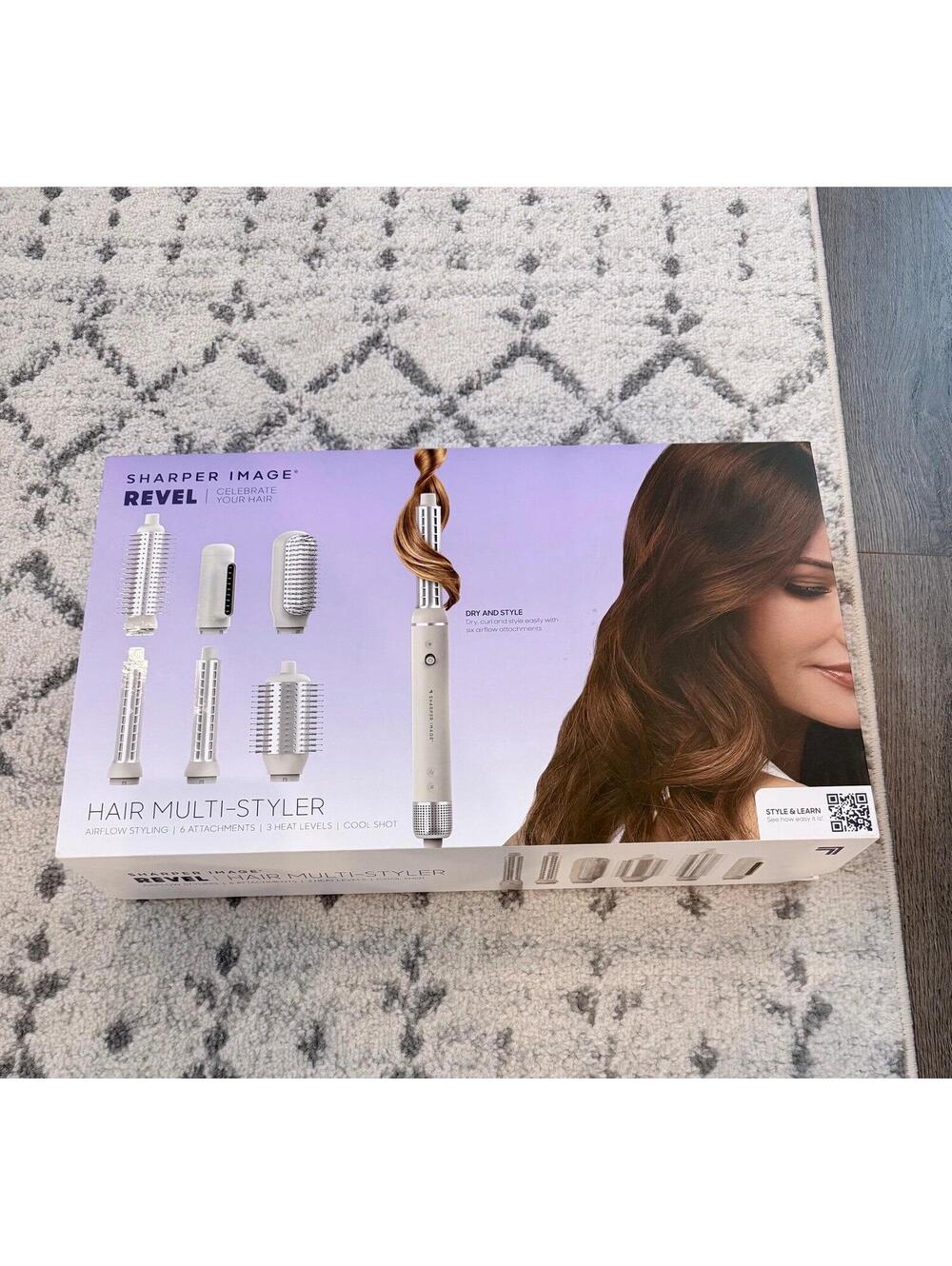 New in box Sharper Image Revel Hair Multi-Styler Airflow Styling